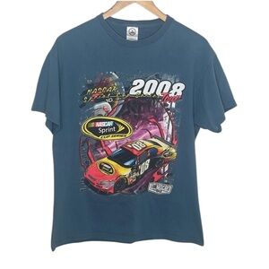 2008 Blue Nascar Sprint Cup Short Sleeve Tee Men Size L